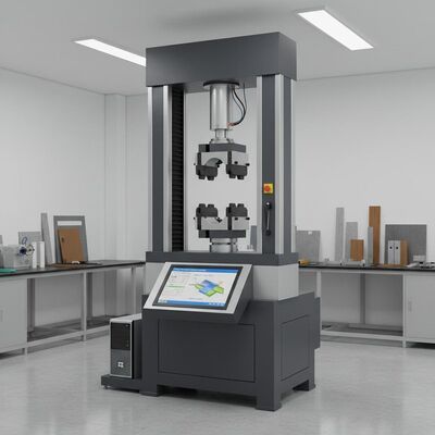 دستگاه آزمایش تنش با محدوده نیروی آزمایش 0.5-500kN، ±0.5٪ دقت سرعت آزمایش و 650mm حداکثر عرض آزمایش برای تجزیه و تحلیل مواد